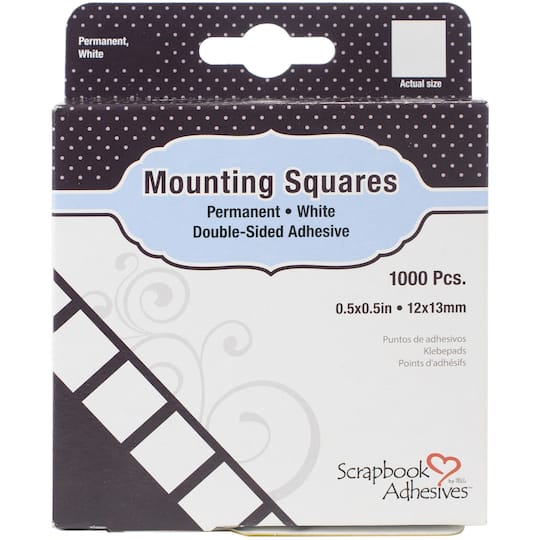 Scrapbook Adhesives By 3L&#xAE; White Permanent Mounting Squares, 1000ct.
